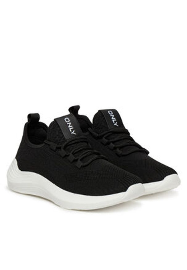 ONLY Shoes Sneakersy Onlsloane-1 15341345 Czarny. Kolor: czarny. Materiał: materiał