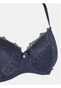 Hunkemöller Biustonosz z fiszbiną Marine 206322 Granatowy. Kolor: niebieski. Materiał: syntetyk #7