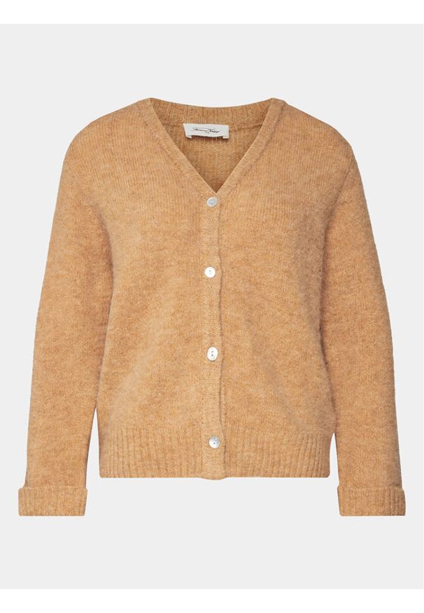 AMERICAN VINTAGE - American Vintage Kardigan East EAST19GE24 Brązowy Regular Fit. Kolor: brązowy. Materiał: syntetyk. Styl: vintage