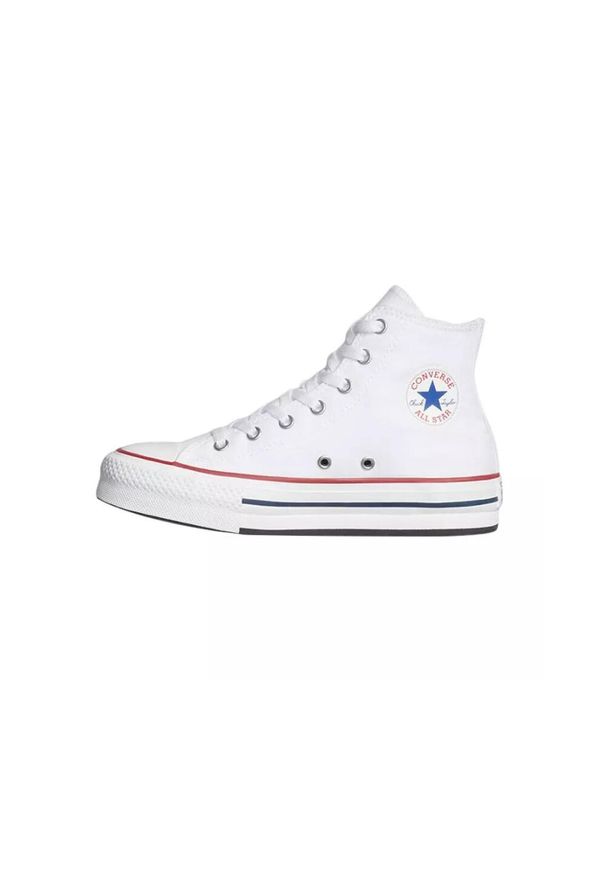 Adidasy Converse Chuck Taylor All Star EVA Lift Canvas, Kobiety. Kolor: niebieski, wielokolorowy, biały. Materiał: materiał. Obcas: na platformie. Model: Converse All Star