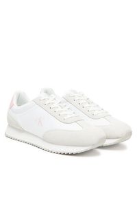 Calvin Klein Jeans Sneakersy Runner Laceup Mg Nylon Mix YW0YW01828 Biały. Kolor: biały. Materiał: materiał #5