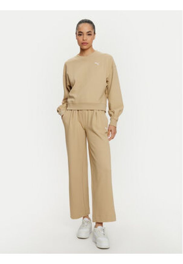 Puma Bluza Her 676004 Beżowy Regular Fit. Kolor: beżowy. Materiał: syntetyk
