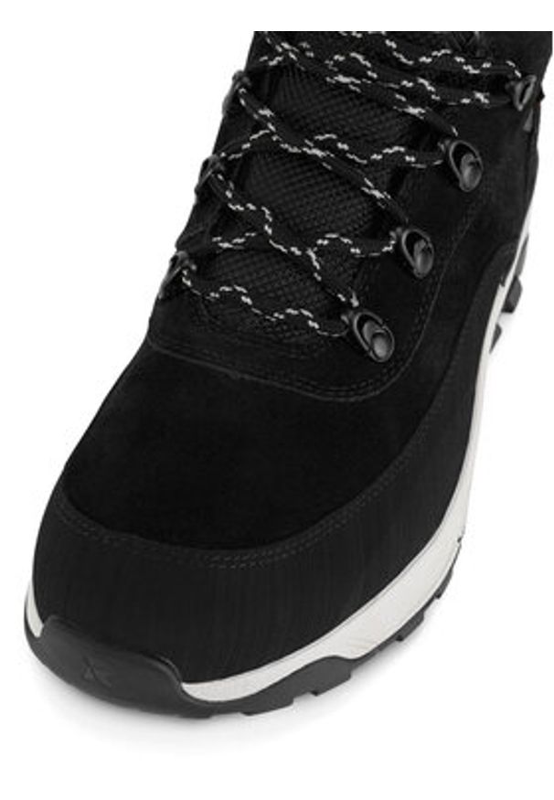 Rieker Revolution Lifestyle Botki W0066-00 Czarny. Kolor: czarny. Materiał: zamsz, skóra
