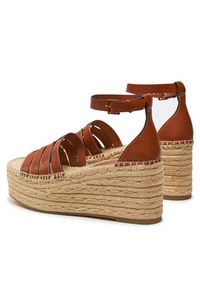 Tory Burch Espadryle Ines 154464 Brązowy. Kolor: brązowy. Materiał: skóra #3