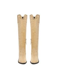 Badura Kowbojki EO-BRAYLE-01 Beżowy. Kolor: beżowy. Materiał: zamsz, skóra #4