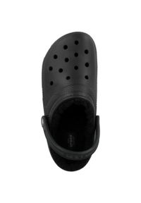 Crocs - Chodaki Classic Lined Clog. Kolor: czarny. Materiał: syntetyk, tkanina, materiał. Styl: sportowy