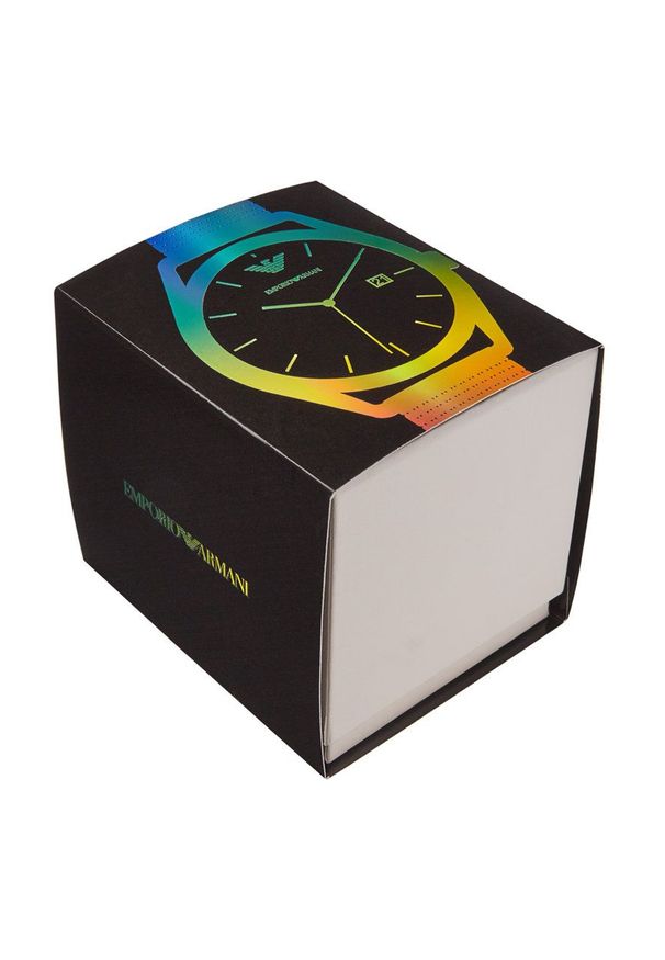 Emporio Armani - Zegarek AR11328. Kolor: niebieski. Materiał: materiał