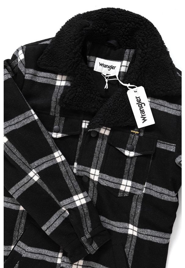 Wrangler - KURTKA ZIMOWA WRANGLER WRANGE COAT BLACK W463XS100 112128915. Sezon: zima