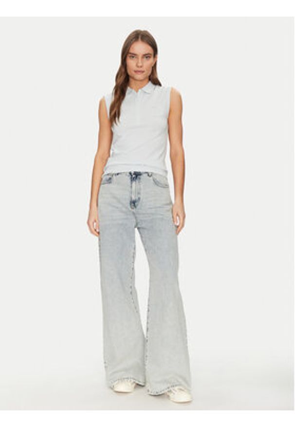 Guess Jeans Polo W5GP24 KCYR1 Niebieski Regular Fit. Typ kołnierza: polo. Kolor: niebieski. Materiał: bawełna