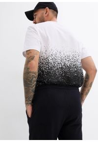 bonprix - Spodnie sportowe z miękką warstwą spodnią i równym dołem. Okazja: na co dzień. Kolor: czarny. Materiał: dzianina, dresówka. Styl: sportowy #3