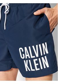 Calvin Klein Swimwear Szorty kąpielowe Intense Power KM0KM00701 Granatowy Regular Fit. Kolor: niebieski. Materiał: syntetyk #3