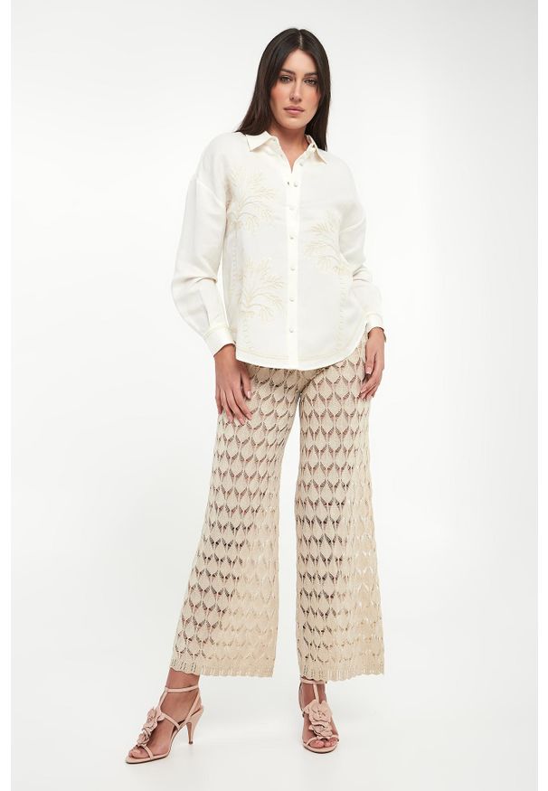 Twinset U&B - Koszula damska lniana TWINSET U&B. Materiał: len