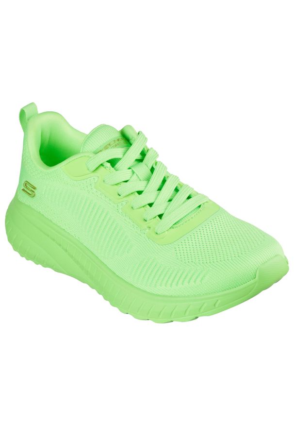 skechers - Buty do chodzenia damskie Skechers Bobs Neon Coral. Kolor: żółty, wielokolorowy, zielony. Materiał: materiał, syntetyk. Szerokość cholewki: normalna. Sport: turystyka piesza