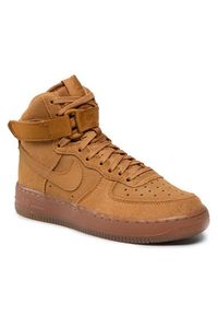 Nike Sneakersy Air Force 1 High Lv 8 3 (GS) CK0262 700 Żółty. Kolor: żółty. Materiał: zamsz, skóra #5