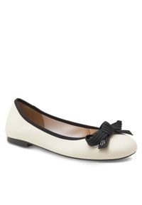 Gino Rossi - GINO ROSSI Baleriny COZY-HS001-1-2 Beżowy. Kolor: beżowy. Materiał: skóra #1