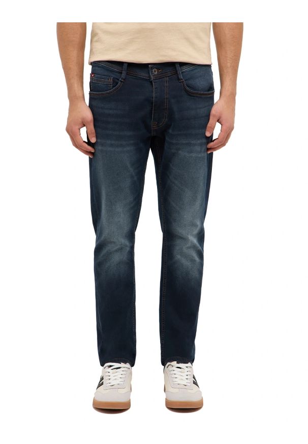 Męskie Spodnie Jeansowe Mustang Style Oregon Slim K Denim Blue 1017430 5000 803