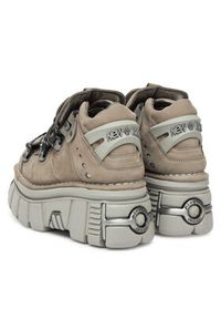 NEW ROCK Sneakersy M-106-C185 Beżowy. Kolor: beżowy. Materiał: skóra, nubuk #3