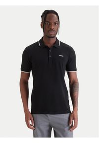 Hugo - HUGO Polo Dinoso222 50467344 Czarny Slim Fit. Typ kołnierza: polo. Kolor: czarny. Materiał: bawełna #1