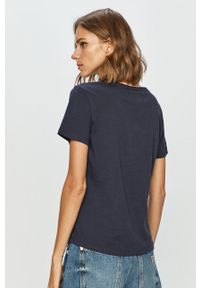 Tommy Jeans - T-shirt DW0DW09195.NOS. Okazja: na co dzień. Kolor: niebieski. Materiał: dzianina. Wzór: gładki. Styl: casual #3