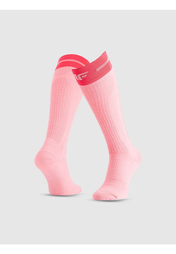 4f - 4F Skarpety narciarskie damskie - różowe 39-42. Kolor: różowy. Materiał: prążkowany, wełna. Sport: narciarstwo