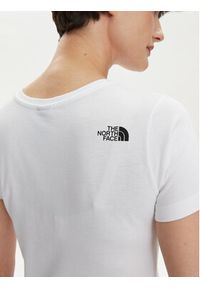 The North Face T-Shirt Easy NF0A87N6 Biały Regular Fit. Kolor: biały. Materiał: bawełna #5