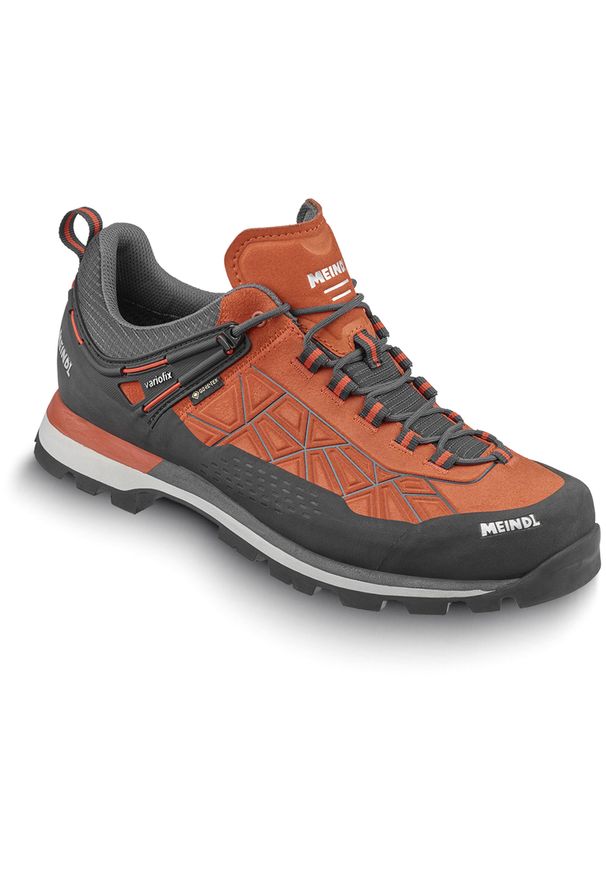 Buty trekkingowe męskie MEINDL Literock free GTX z membraną Gore-tex. Kolor: pomarańczowy. Technologia: Gore-Tex. Sport: turystyka piesza