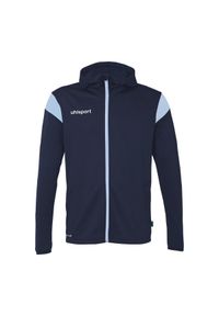 UHLSPORT - Dziecięca bluza dresowa z kapturem Uhlsport Squad 27. Okazja: na uczelnię. Kolor: niebieski. Materiał: dresówka. Styl: sportowy #1