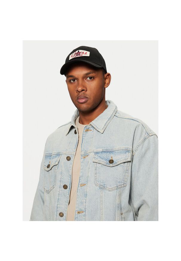 Czapka z daszkiem Guess Jeans. Kolor: czarny
