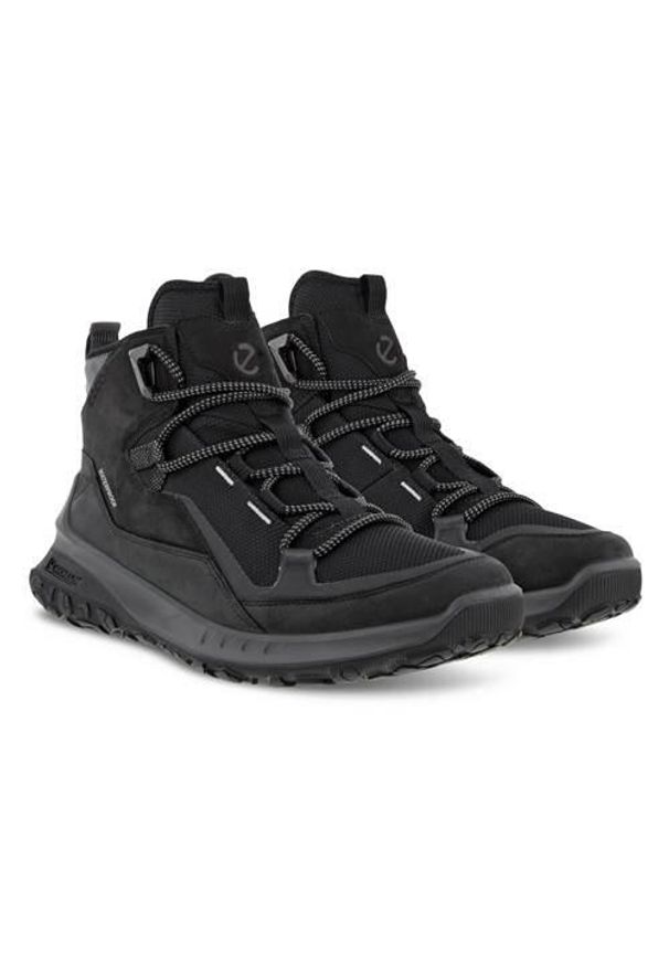 ecco - Buty trekkingowe męskie Ecco Ult-trn Mid Wp. Kolor: czarny. Materiał: skóra. Szerokość cholewki: normalna. Sport: turystyka piesza