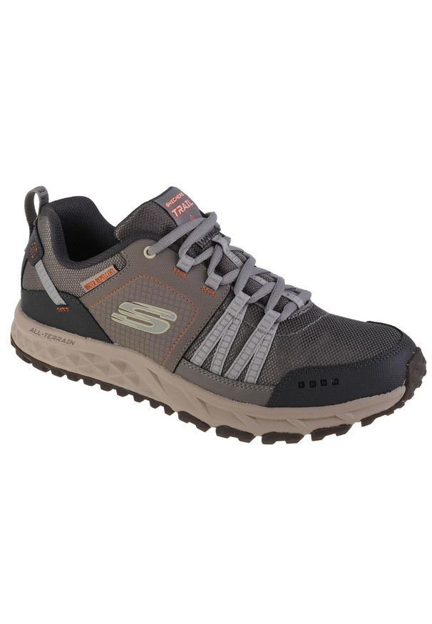 skechers - Buty trekkingowe męskie, Skechers Escape Plan. Kolor: szary