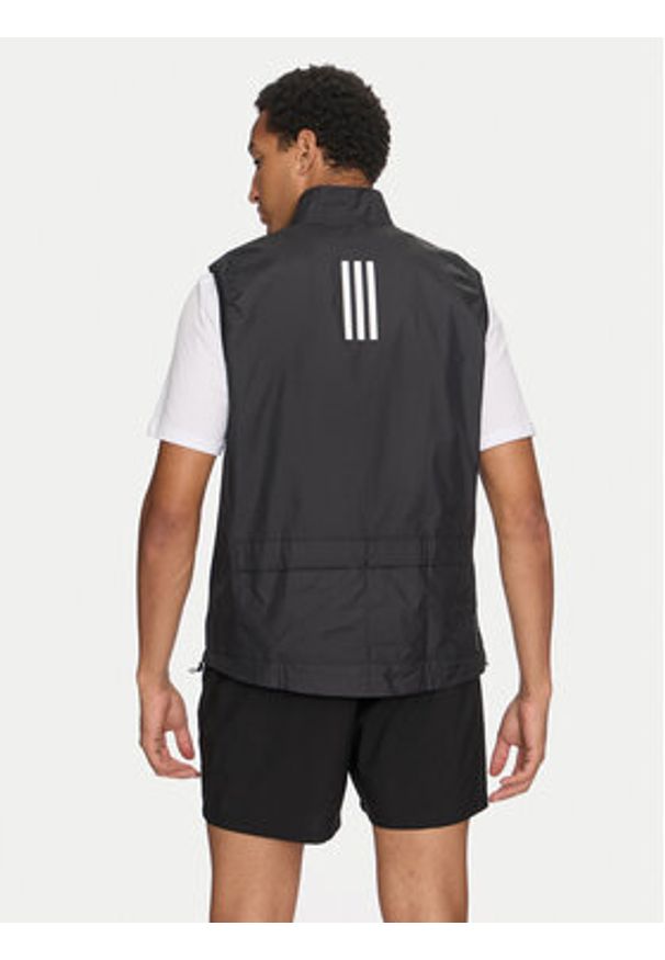Adidas - adidas Kamizelka Own the Run IN1493 Czarny Slim Fit. Kolor: czarny. Materiał: syntetyk. Sport: bieganie