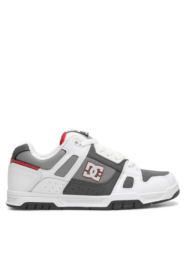 DC Sneakersy STAG 320188-XWSS Biały. Kolor: biały. Materiał: skóra