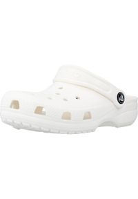 Buty do chodzenia dla dzieci Crocs Classic. Kolor: biały. Materiał: guma, materiał, syntetyk