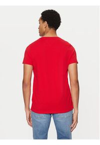 Tommy Jeans T-Shirt DM0DM04411 Czerwony Slim Fit. Kolor: czerwony. Materiał: bawełna #4