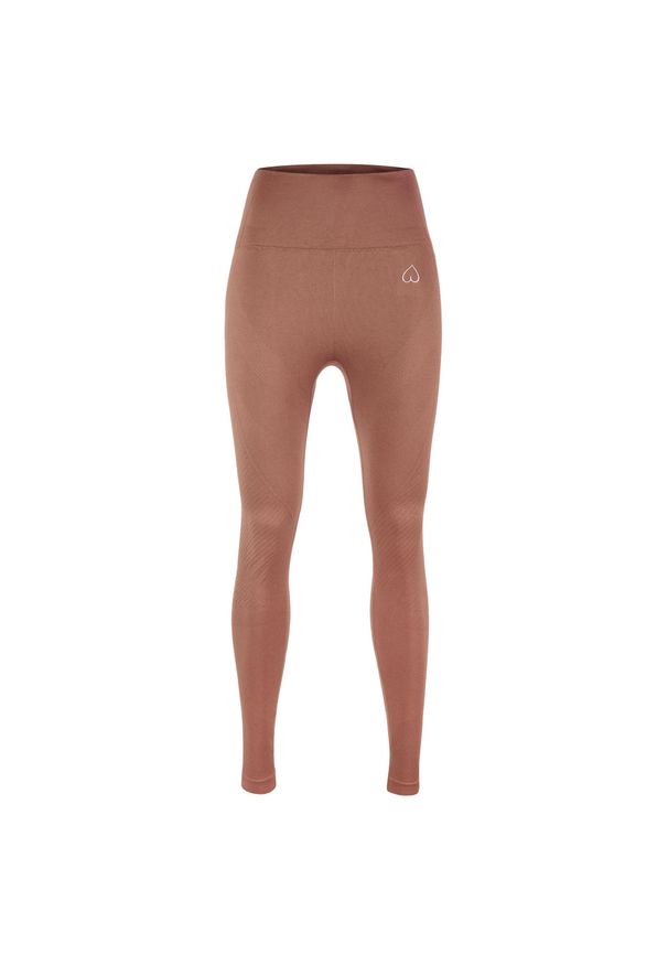 BESHAPED - Legginsy fitness damskie Beshaped Femme Force bezszwowe. Kolor: różowy. Materiał: nylon. Sport: fitness