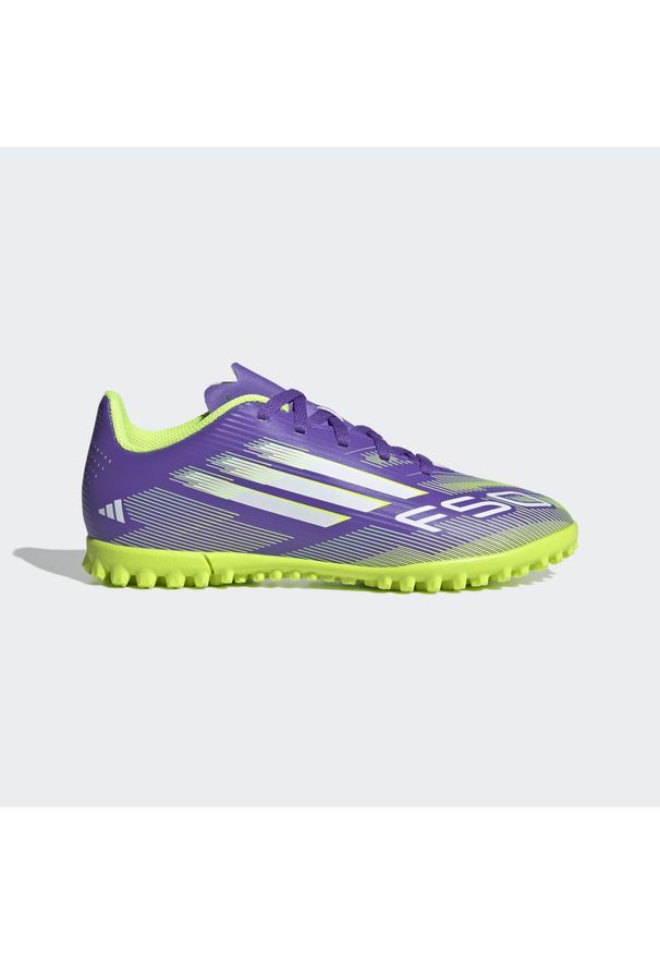 Adidas - Buty piłkarskie dla dzieci ADIDAS F50 Turf. Materiał: syntetyk. Szerokość cholewki: normalna. Sport: piłka nożna