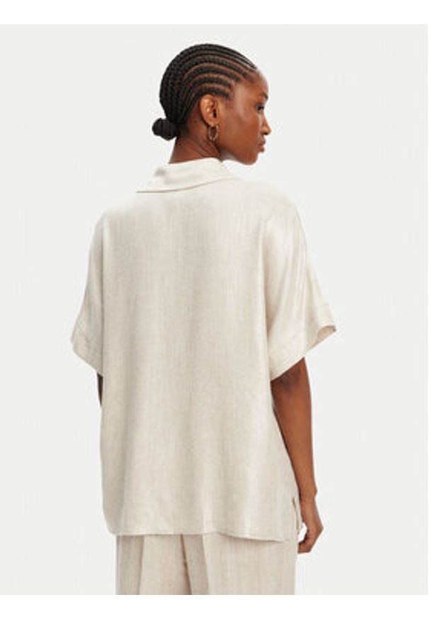 ACCESS FASHION Koszula 53-7079-421 Beżowy Regular Fit. Kolor: beżowy. Materiał: wiskoza