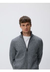 Reserved - Sweter z golfem z domieszką wełny - szary. Typ kołnierza: golf. Kolor: szary. Materiał: wełna
