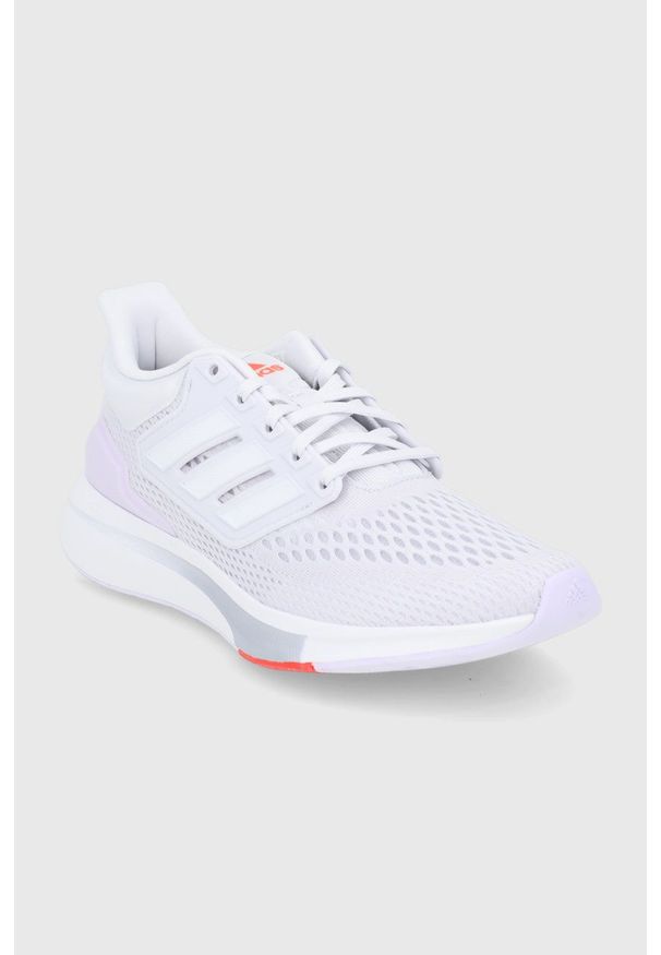 Adidas - adidas Buty kolor szary. Nosek buta: okrągły. Zapięcie: sznurówki. Kolor: szary. Materiał: materiał