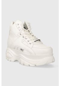 Buffalo sneakersy 1340-14 2.0 kolor biały 1634001. Zapięcie: sznurówki. Kolor: biały. Materiał: guma. Obcas: na platformie #4