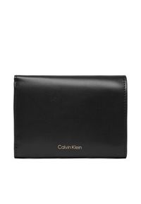 Calvin Klein Portfel Hardware Trifold With Zip Pocket LV04F1116G Czarny. Kolor: czarny. Materiał: skóra #2