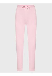 Hugo Spodnie dresowe Easy 50478226 Różowy Regular Fit. Kolor: różowy. Materiał: dresówka, bawełna