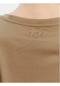Max Mara T-Shirt 2516941098650 Brązowy Regular Fit. Kolor: brązowy. Materiał: bawełna