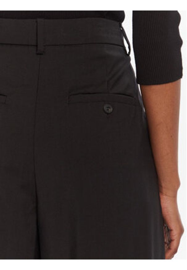 Weekend Max Mara Spodnie palazzo Adelfi 2525136072 Czarny Wide Leg. Kolor: czarny. Materiał: wełna