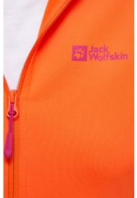 Jack Wolfskin bluza sportowa Baiselberg kolor pomarańczowy z kapturem gładka. Typ kołnierza: kaptur. Kolor: pomarańczowy. Materiał: polar, materiał. Długość rękawa: raglanowy rękaw. Wzór: gładki. Styl: sportowy #4