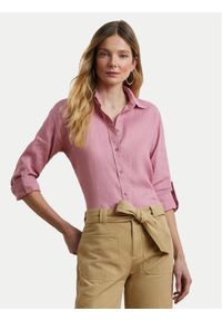 Lauren Ralph Lauren - LAUREN RALPH LAUREN Koszula 200782777067 Różowy Relaxed Fit. Kolor: różowy. Materiał: len