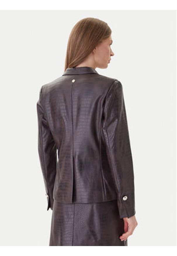 JOOP! Marynarka 58 254J58Jaidyn 30048908 Brązowy Slim Fit. Kolor: brązowy. Materiał: skóra