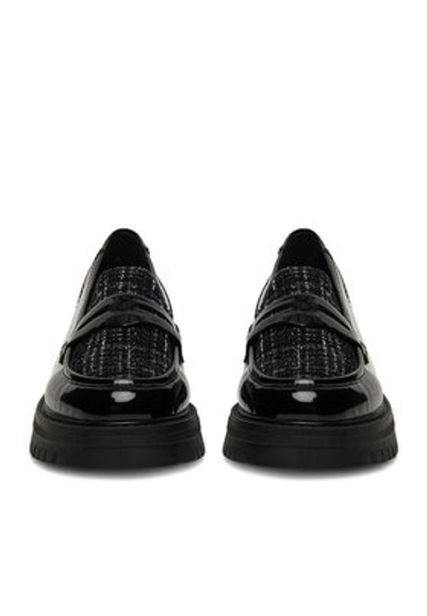 Rieker Loafersy 47550-00 Czarny. Kolor: czarny. Materiał: materiał, syntetyk