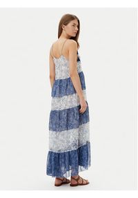 Pepe Jeans Sukienka letnia PL953739 Niebieski Loose Fit. Kolor: niebieski. Materiał: syntetyk. Sezon: lato