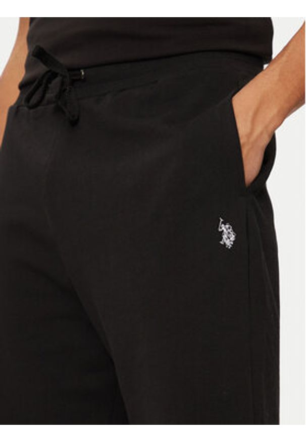 U.S. Polo Assn. Szorty sportowe MUP3354 Czarny Regular Fit. Kolor: czarny. Materiał: bawełna. Styl: sportowy
